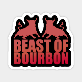 Beast of Bourbon Bison Buffalo Party Gift Magnet