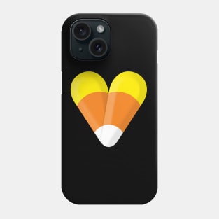 Halloween Candy Corn Heart Phone Case