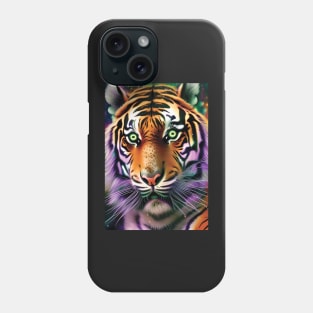 Psychedelic Tiger | Colorful Tiger Art | Astral Tiger Painting | Beautiful Multicolored Tiger Phone Case