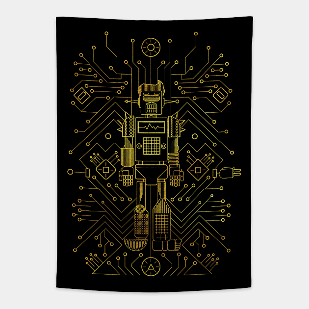 Gent Electro Love Tapestry by maak and illy