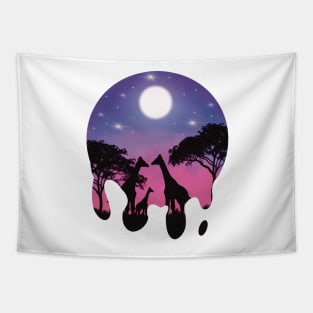 Night drop in Africa Tapestry