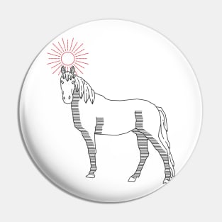 horse : line art Pin