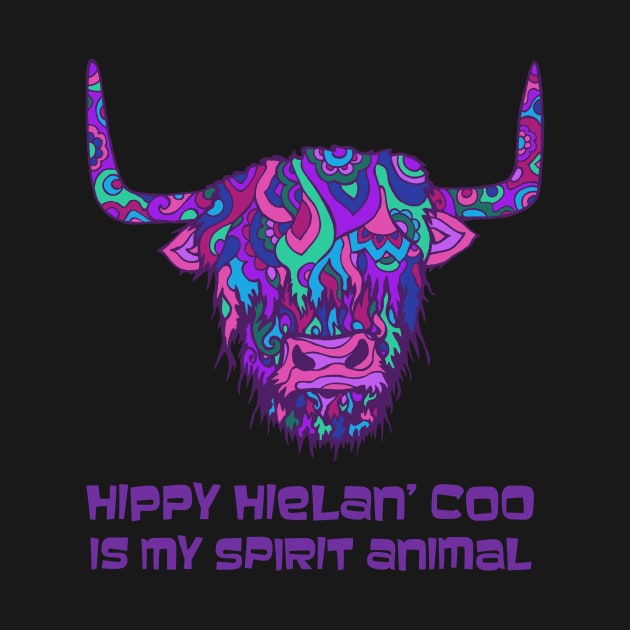 Highland Cow Spirit Animal by TimeTravellers