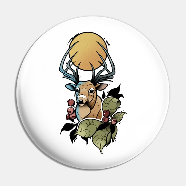 deer Pin by weirdesigns