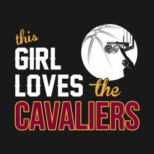 Sports this girl loves cava liers basketball T-Shirt