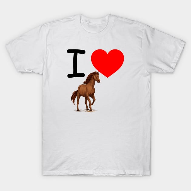 Love Horse T-Shirt Love Horse T-Shirt