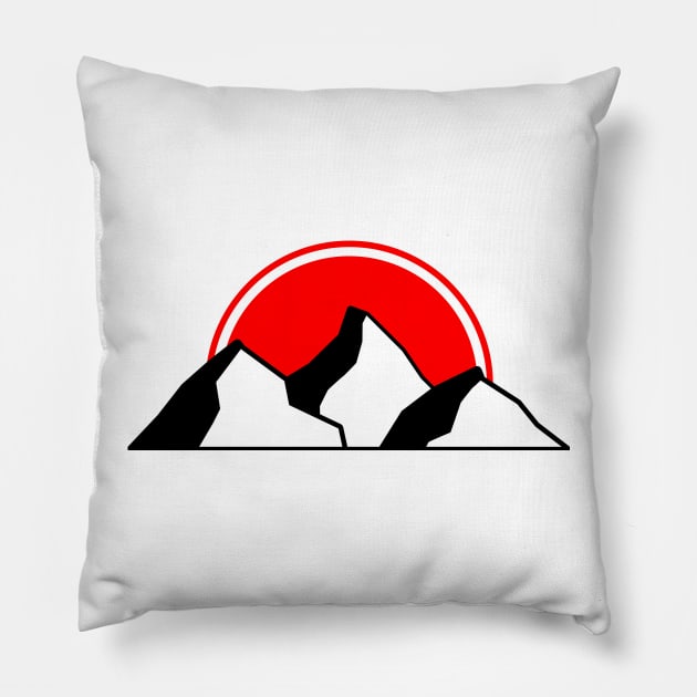 Rising Sun Pillow by ItsAKaime