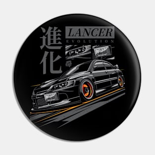 LANCER EVO 9 HOT BRAKE - PAPAYA STREETART Pin