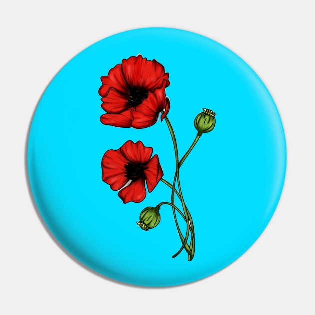 Poppies Pin by Mitalim