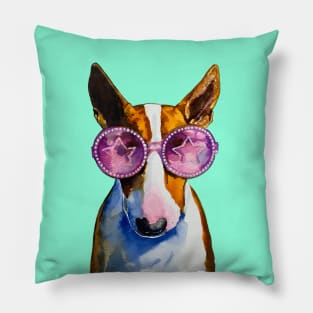 Rockstar Bull Terrier Pillow