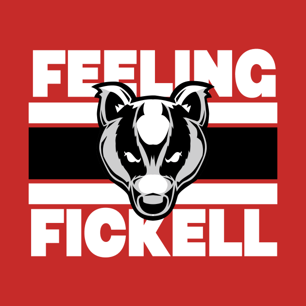 Feeling Fickell // Retro Badger Cartoon // Football in Wisconsin by SLAG_Creative
