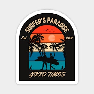 Surfers Paradise Surfer Surfing Magnet