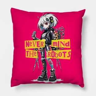 Punk Robot VII Pillow