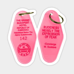 The Grand Budapest Hotel Key Tag Magnet
