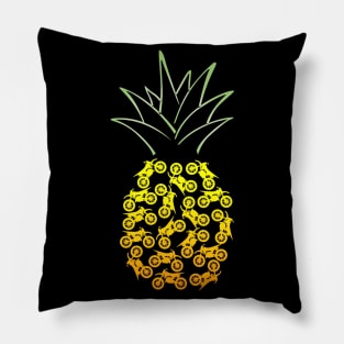 dirt bike pineapple shirt Pillow