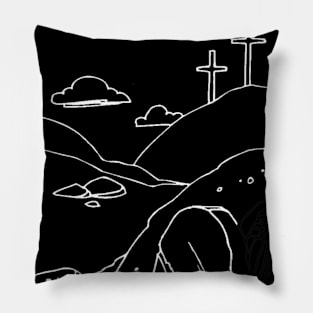 True Story Easter Empty Tomb Jesus Is Risen Church Pillow