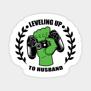 Leveling Up To Husband - Relationship Gift Magnet