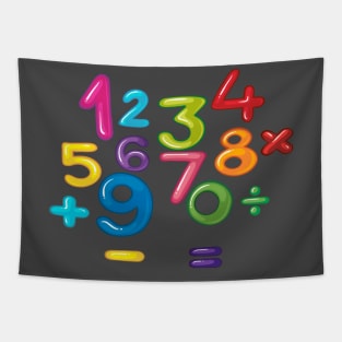 Number day kids costume Numbers Math day calculator funny Tapestry