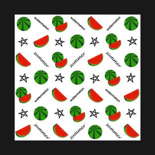 Summer pattern with watermelon - Sidni T-Shirt