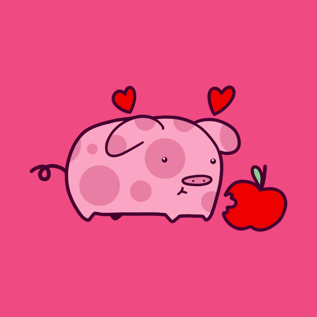 Pig Loves Apples by saradaboru