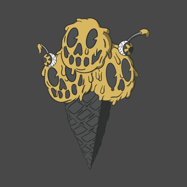 Old School Ice Scream (Gold) by GoldenHorror