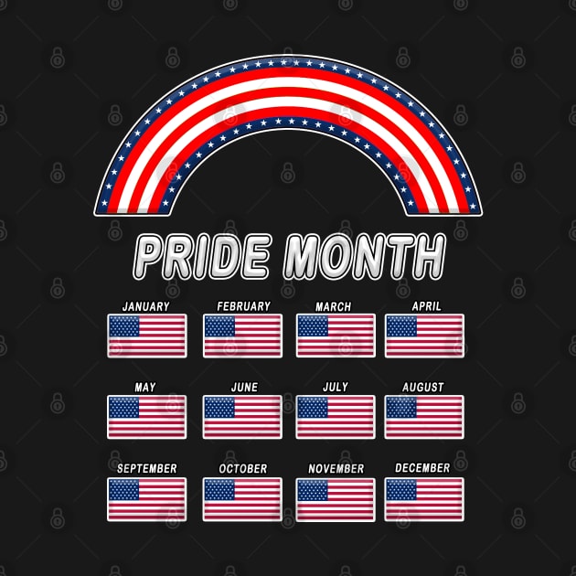 Pride Month USA by graphics