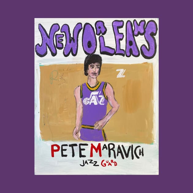 Pete Maravich by ElSantosWorld