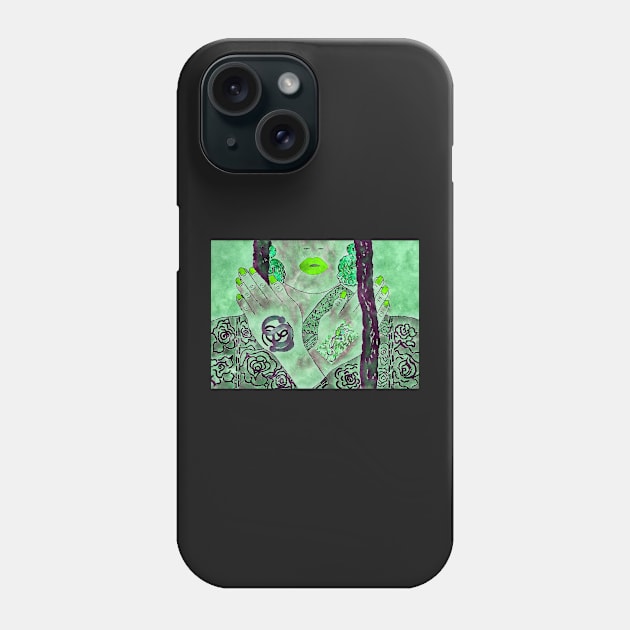 Mayan Green Jade Model No. 1 Phone Case by asanaworld