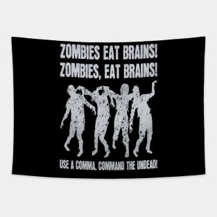 Zombies Eat Brains Tapestry