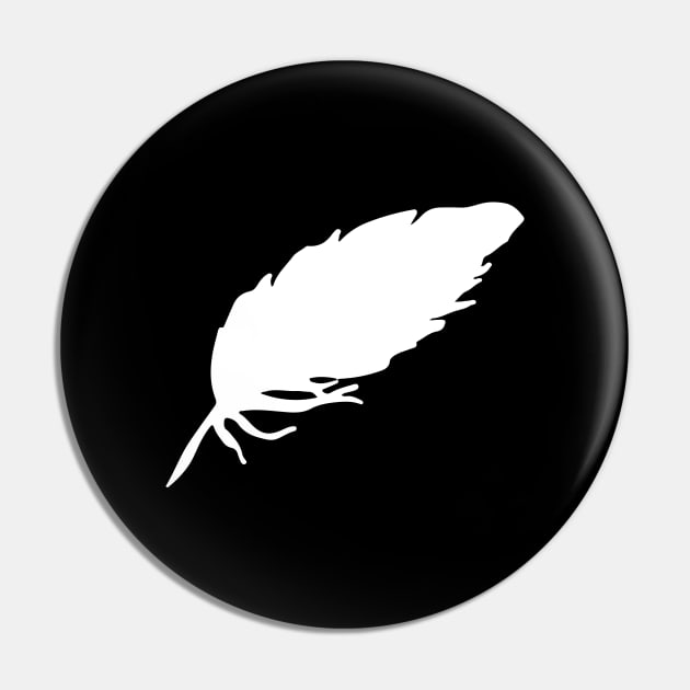 Feather Silhouette Pin by ShirtyLife