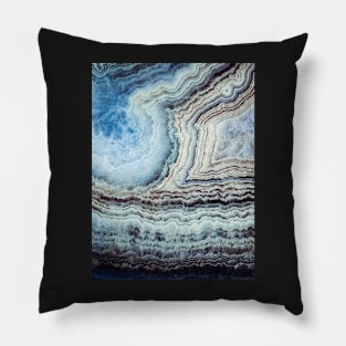 Banded agate rock Pillow