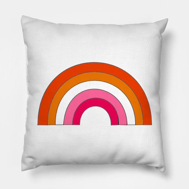 Lesbian Rainbow Pillow by ThatGoodShirt