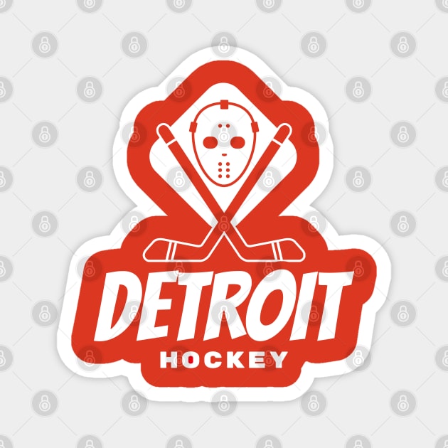 Detroit red wings Hockey Magnet by BVHstudio