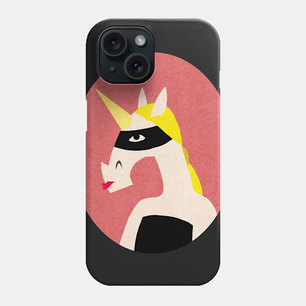 Masked Unicorn Phone Case by Thatssounicorny