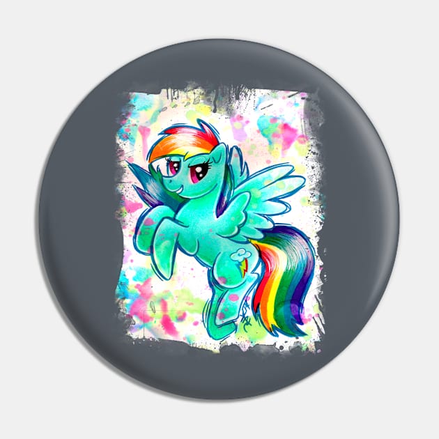 Rainbow Dash Pin by JerZyTattoos