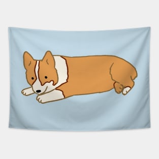 Cute Corgi sitting illustration Tapestry