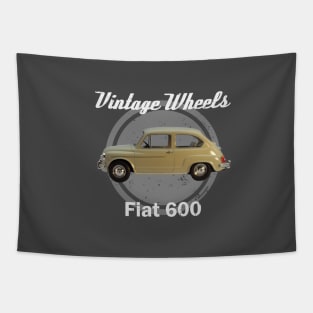 Vintage Wheels Fiat 600 Tapestry