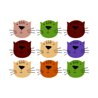 Cats Colored T-Shirt