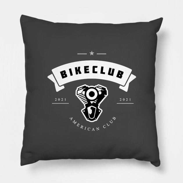 Motorcycle Club - Ilove Pillow by PAULO GUSTTAVO