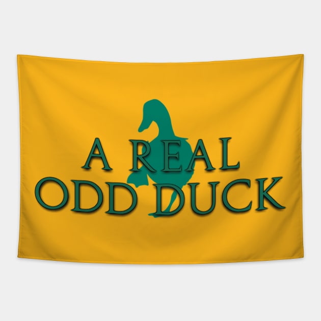 The Weekly Planet - Just a Real Odd Duck Mate Tapestry by dbshirts