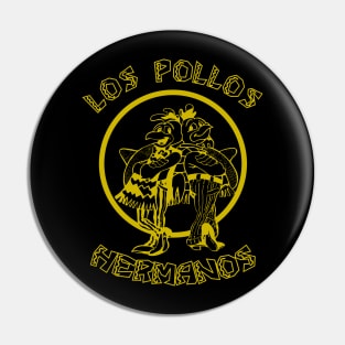 Los Pollos Hermanos Vintage Gold Yellow Drawing Pin