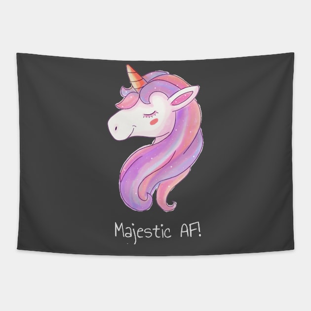 Majestic Unicorn Tapestry by shohratkamalov