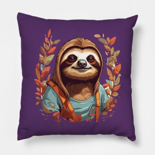 Sloth Lover Design Art Pillow