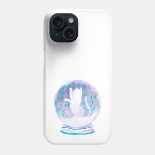 Snow globe & kitty Phone Case