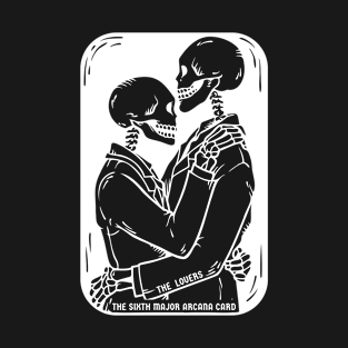 The Lovers Skeletons Tarot T-Shirt