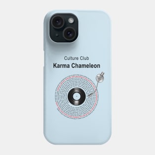 KARMA CHAMELEON LYRICS ILLUSTRATIONS Phone Case