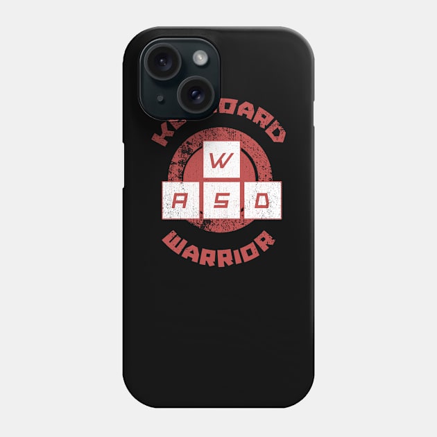 Keyboard Warrior (Red) Phone Case by The Geek Garage Sale