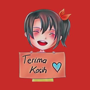 Girl says "terima kasih" T-Shirt