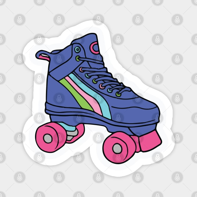 80s Retro Skates Magnet by Gustavo Alvaro