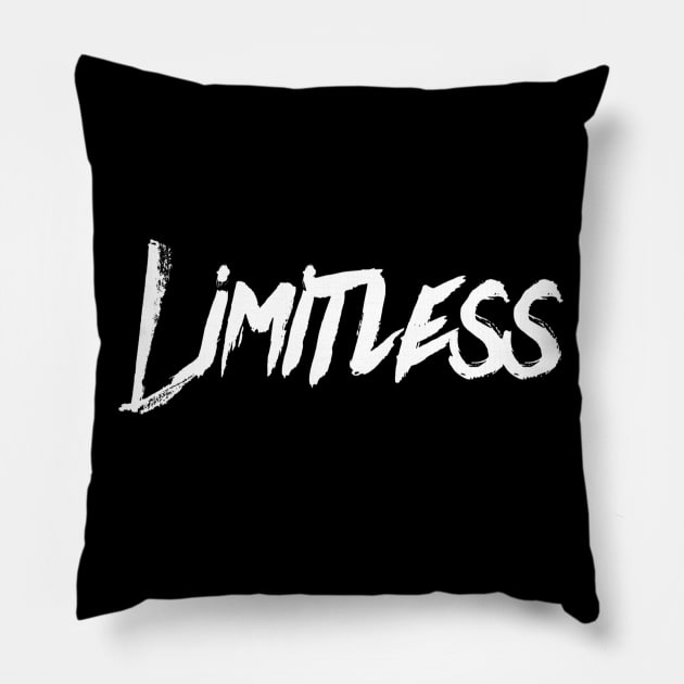 Limitless T-Shirt | Motivational workout Tees | No Limits tshirt Pillow by DesignsbyZazz